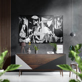 Guernica by Picasso Brushed Aluminium Dibond Wall Art.